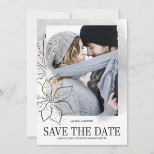 Weihnachtsfeiertag Foto Eleganter Chic Save the Da Date
