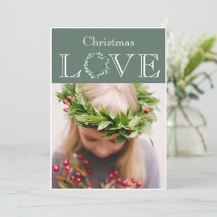 Weihnachtsfeiertag Foto Eucalyptus Wreath Feiertagskarte
