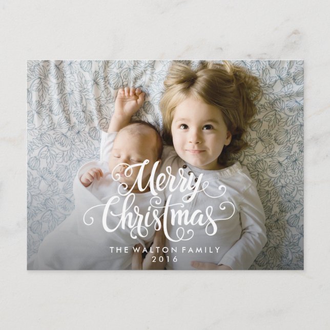 Weihnachtsfeiertag Foto Postkarte (Vorderseite)