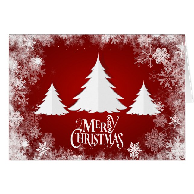 Weihnachtsfeiertag - "frohe Weihnacht-" Bäume (Vorderseite (Horizontal))