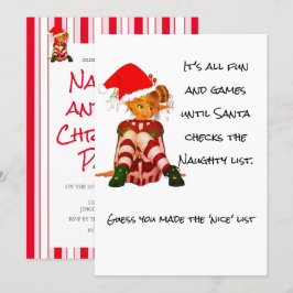 Weihnachtsfeiertag Funny Quote Elf Party Einladung