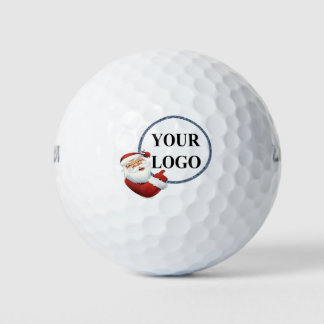 Weihnachtsfeiertag für Ihr Logo hinzufügen Golfball