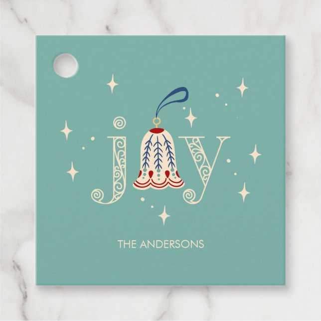 Weihnachtsfeiertag Geschenkanhänger (Vorderseite)