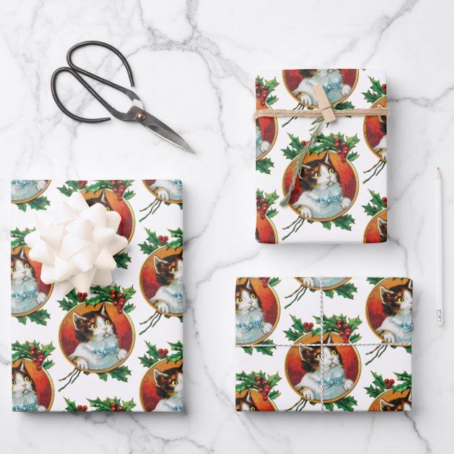 Weihnachtsfeiertag Geschenkpapier Set (Vorderseite)