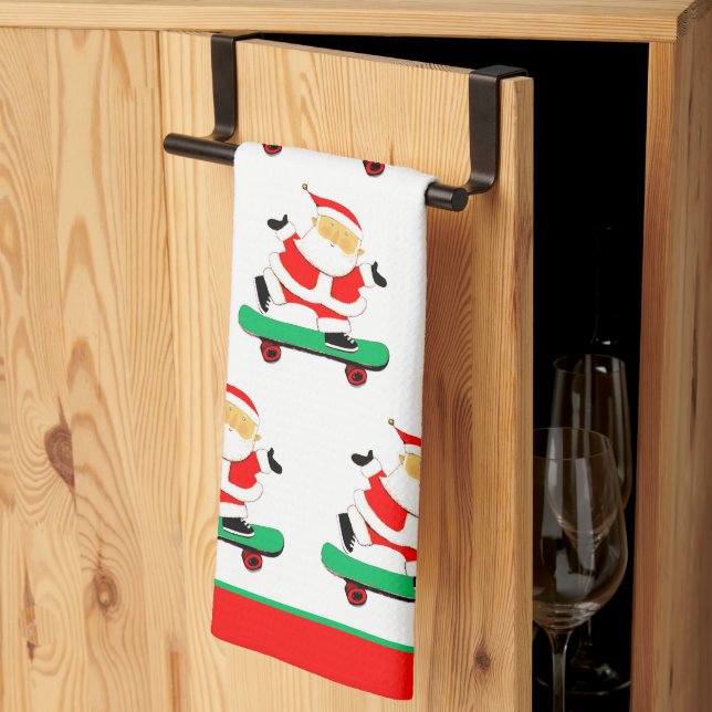 Weihnachtsfeiertag Geschirrtuch (Drittel gefaltet)