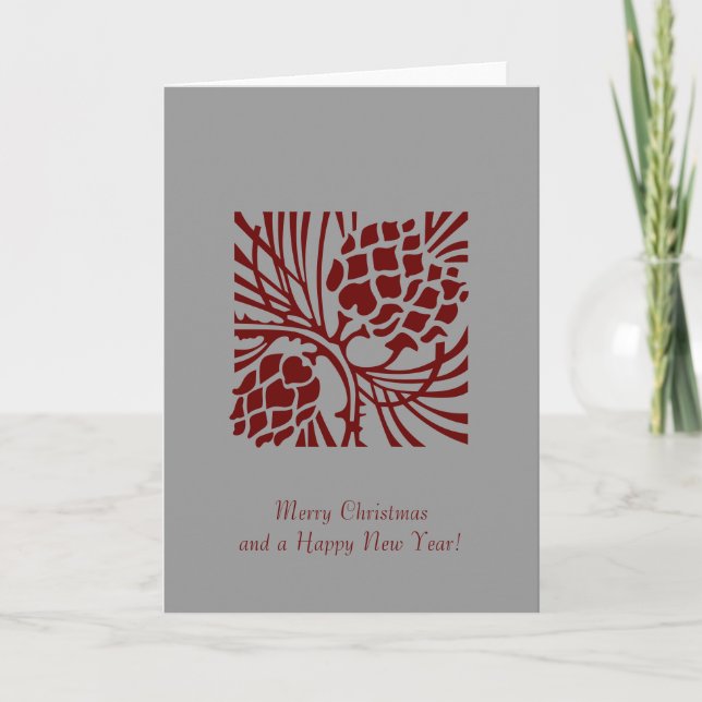 Weihnachtsfeiertag - Grußkarte Feiertagskarte (Vorderseite)