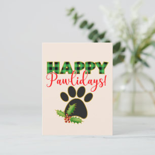 Weihnachtsfeiertag Happy Holiday for Dog Postkarte