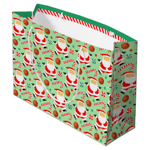 Weihnachtsfeiertag im Basketball Große Geschenktüte