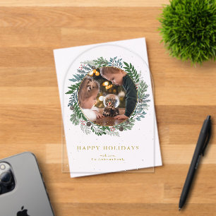 Weihnachtsfeiertag im Foto Acryleinladungen