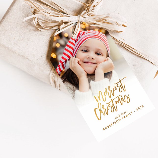 Weihnachtsfeiertag im Foto Geschenkanhänger (Von Creator hochgeladen)