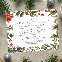Weihnachtsfeiertag im Haushalt Open House Flyer