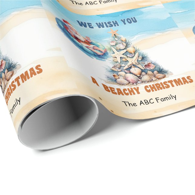 Weihnachtsfeiertag im Juli Geschenkpapier (Rolleneckpunkt)