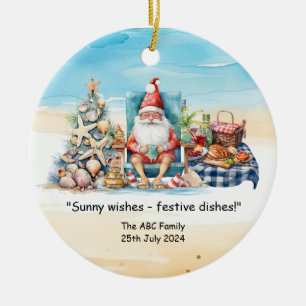 Weihnachtsfeiertag im Juli Keramik Ornament
