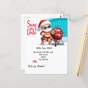 Weihnachtsfeiertag im Juli Postkarte