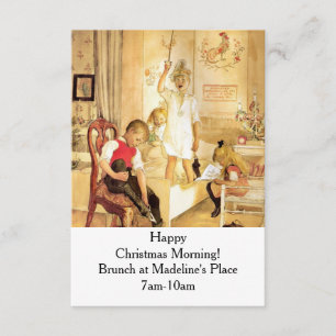 Weihnachtsfeiertag im Kinderzimmer Einladung