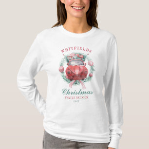 Weihnachtsfeiertag im Roten Auto - Feiertag T-Shirt
