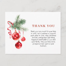 Weihnachtsfeiertag im Wasserfarben Vielen Dank Postkarte