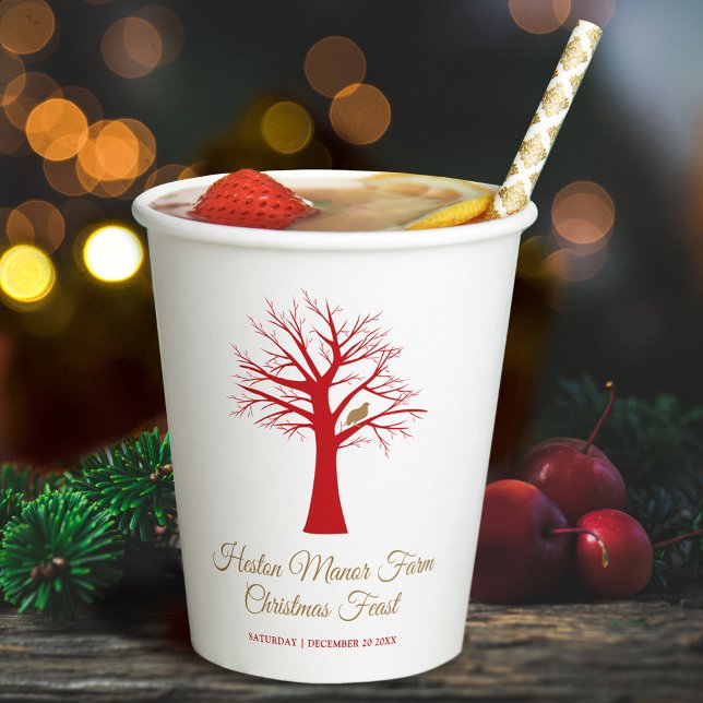 Weihnachtsfeiertag in einem Baum Pappbecher (Von Creator hochgeladen)