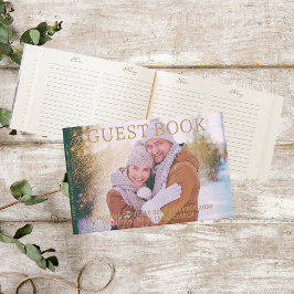 Weihnachtsfeiertag in Grün und Gold - Foto Gästebuch