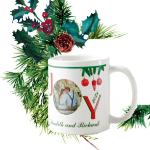Weihnachtsfeiertag JOBS Geschenk Foto Name Jahr Kaffeetasse