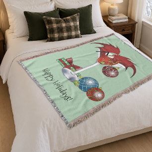 Weihnachtsfeiertag Joy Dragon Decke