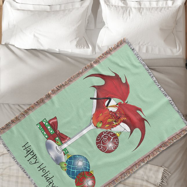 Weihnachtsfeiertag Joy Dragon Decke (Von Creator hochgeladen)