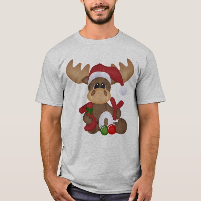 Weihnachtsfeiertag Joy Moose mens T - Shirt (Vorderseite)