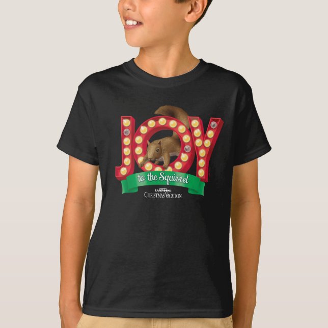 Weihnachtsfeiertag | Joy to the Eichhörnchen T-Shirt (Vorderseite)