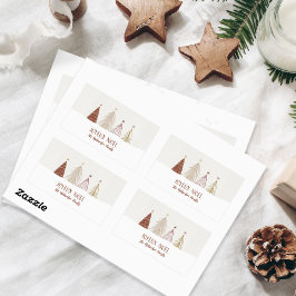 Weihnachtsfeiertag Joyeux Weihnachten Party Chic Rechteckiger Aufkleber