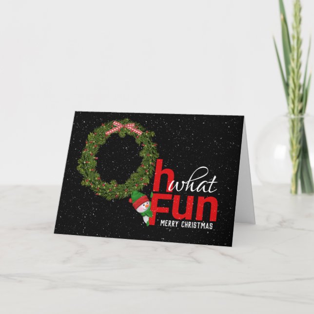 Weihnachtsfeiertag Karte (Vorderseite)