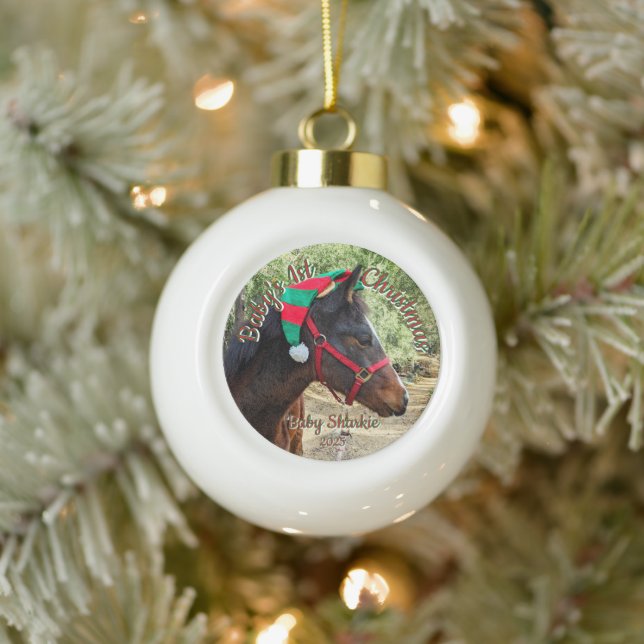 Weihnachtsfeiertag Keramik Kugel-Ornament (Baum)