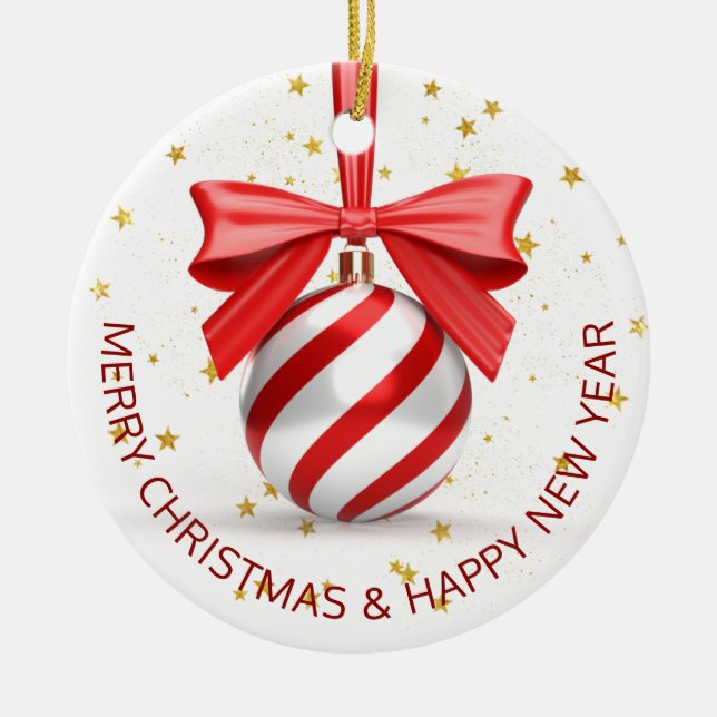 Weihnachtsfeiertag Keramik Ornament (Vorne)