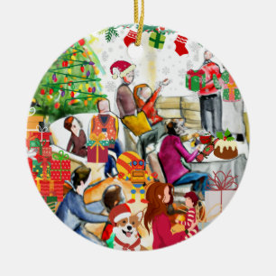 Weihnachtsfeiertag Keramik Ornament