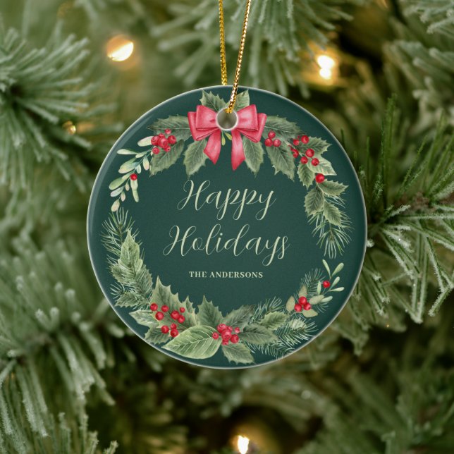 Weihnachtsfeiertag Keramik Ornament (Baum)