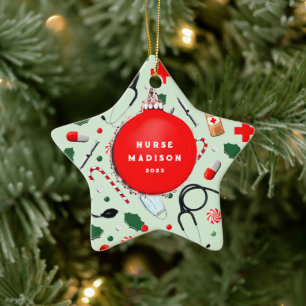 Weihnachtsfeiertag - Keramik Ornament