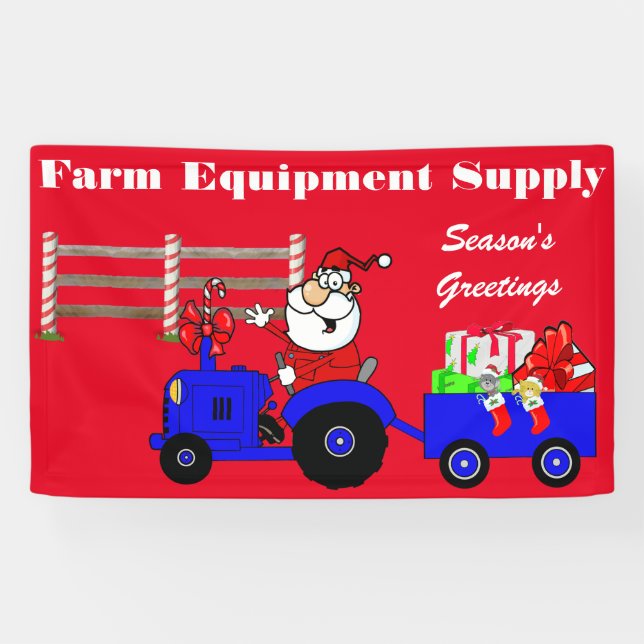 Weihnachtsfeiertag Lehrer Santa Banner (Horizontal)