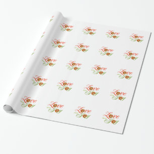 Weihnachtsfeiertag Liebe und Freude Weihnachten Geschenkpapier