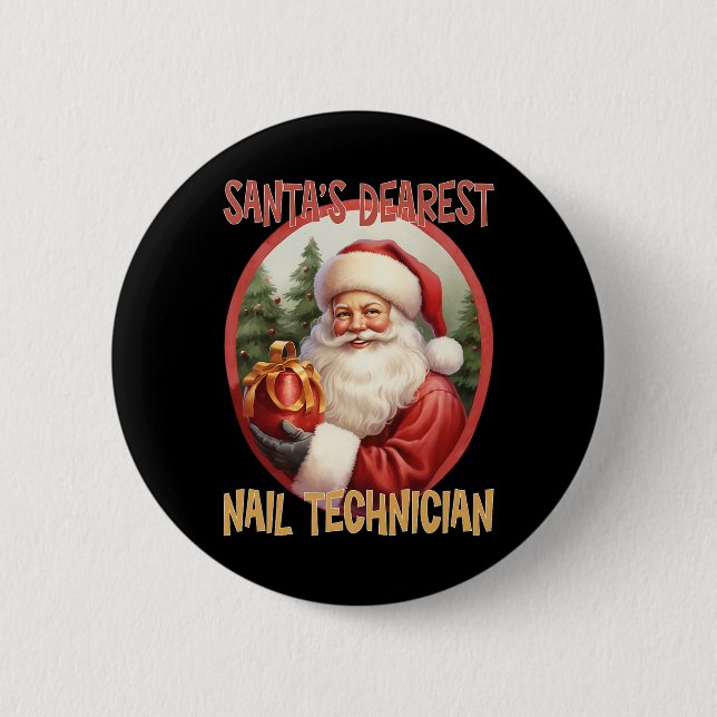 Weihnachtsfeiertag Liebe Xmas Button (Vorderseite)