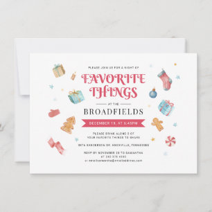 Weihnachtsfeiertag Lieblings-Party Einladung