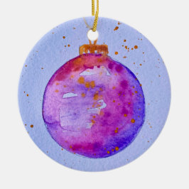 Weihnachtsfeiertag Magenta Ornament 2024