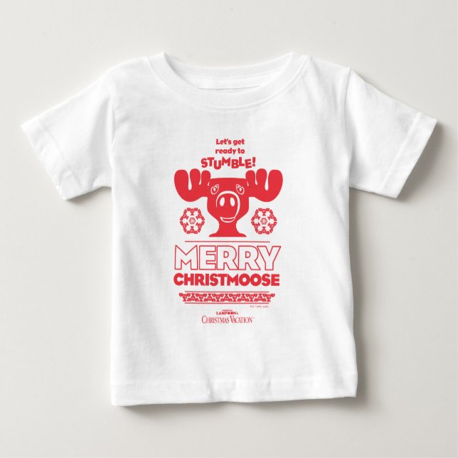 Weihnachtsfeiertag | Merry Christmoose Baby T-shirt (Vorderseite)