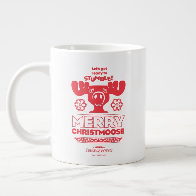 Weihnachtsfeiertag | Merry Christmoose Jumbo-Tasse (Links)