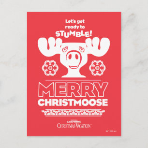 Weihnachtsfeiertag Merry Christmoose Postkarte