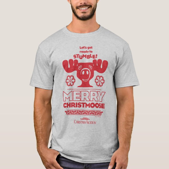 Weihnachtsfeiertag | Merry Christmoose T-Shirt (Vorderseite)