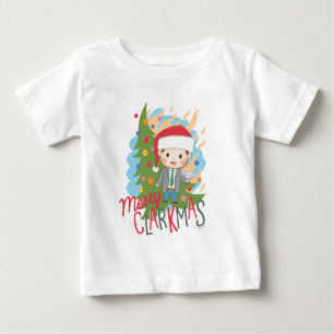 Weihnachtsfeiertag Merry Clarkmas Baby T-shirt
