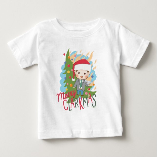 Weihnachtsfeiertag Merry Clarkmas Baby T-shirt (Vorderseite)