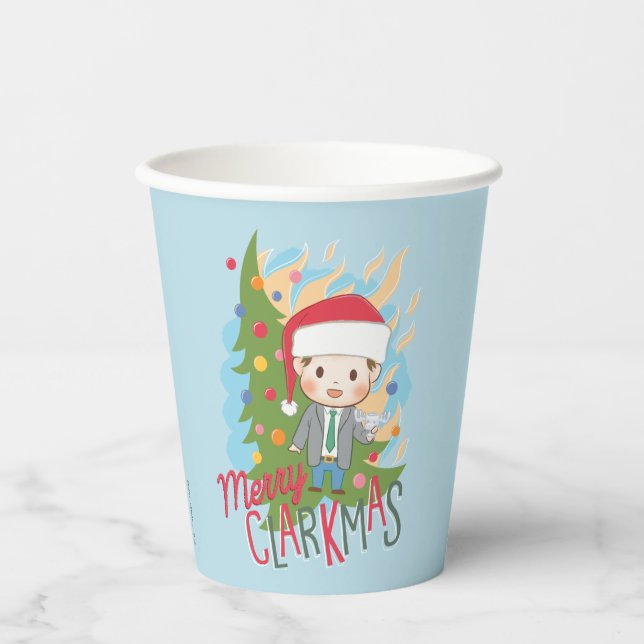 Weihnachtsfeiertag Merry Clarkmas Pappbecher (Vorderseite)