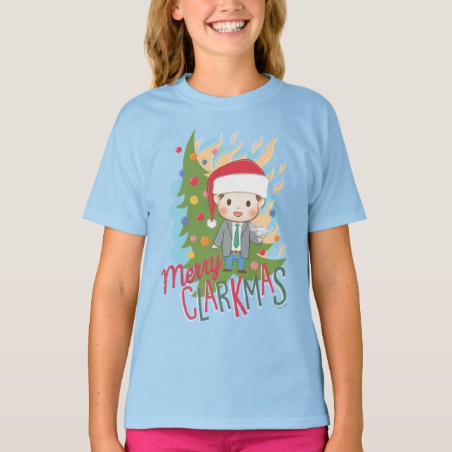 Weihnachtsfeiertag Merry Clarkmas T-Shirt (Vorderseite)