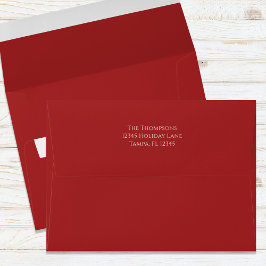 Weihnachtsfeiertag Minimalistisch Simple Red
