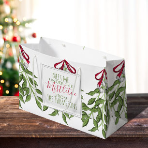 Weihnachtsfeiertag Mistletoe Merry Whimsical Niedl Große Geschenktüte